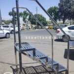پله استیل استخری