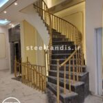 نرده خم طلایی