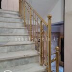 نرده طلایی استیل
