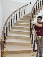 نرده چوبی در فشم