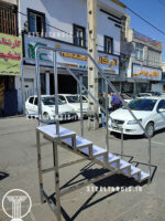 پله استخر استیل سفارشی