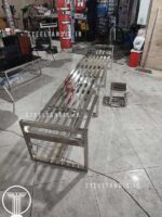 نیمکت استخری استیل
