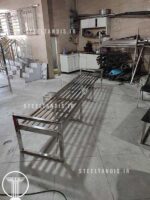 نیمکت استخری استیل