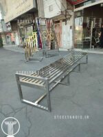 نیمکت استخری استیل