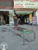 نیمکت استخری استیل