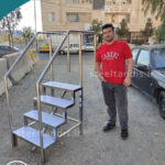 پله استخری استیل و پلیمر