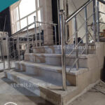 نرده سه خط 304 استیل