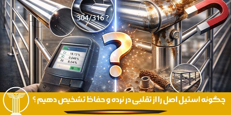 چگونه استیل اصل را از تقلبی در نرده و حفاظ تشخیص دهیم ؟